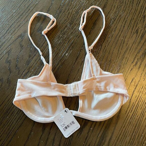 Free People light pink In The Mood underwire bra 32C, NWT - Picture 2 of 6